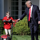 Illustration for article titled Kid Who Mowed White House Lawn To Flip On Trump